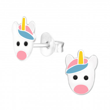 Unicorn - 925 Sterling Silver Kids Ear Studs SD43164