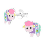 Sheep - 925 Sterling Silver Kids Ear Studs SD43168