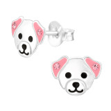 Dog - 925 Sterling Silver Kids Ear Studs SD43172