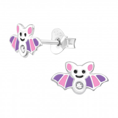 Bat - 925 Sterling Silver Kids Ear Studs SD43174