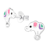 Elephant - 925 Sterling Silver Kids Ear Studs SD43176