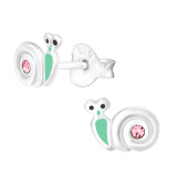 Snail - 925 Sterling Silver Kids Ear Studs SD43177