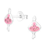 Ballet Girl - 925 Sterling Silver Kids Ear Studs SD43203