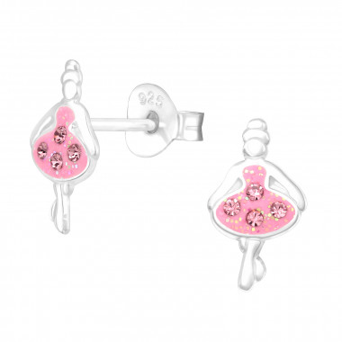 Ballet Girl - 925 Sterling Silver Kids Ear Studs SD43203