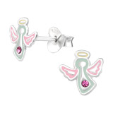 Angel - 925 Sterling Silver Kids Ear Studs SD43205