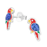 Parrot - 925 Sterling Silver Kids Ear Studs SD43285