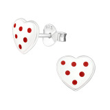 Heart - 925 Sterling Silver Kids Ear Studs SD4375