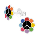 Flower - 925 Sterling Silver Kids Ear Studs SD43816