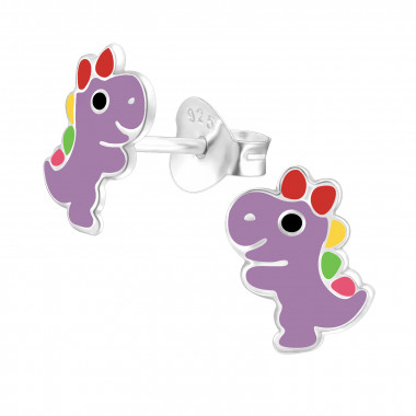 Dinosaur - 925 Sterling Silver Kids Ear Studs SD43818