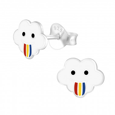 Cloud - 925 Sterling Silver Kids Ear Studs SD43863