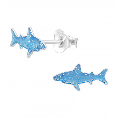 Shark - 925 Sterling Silver Kids Ear Studs SD43867