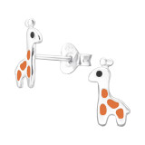 Giraffe - 925 Sterling Silver Kids Ear Studs SD43868