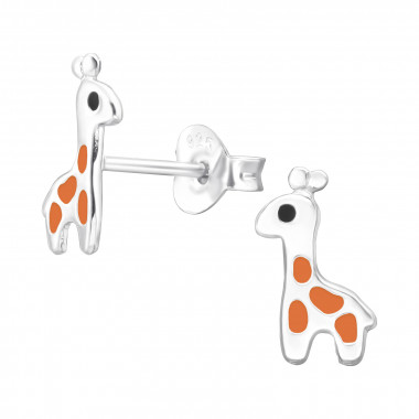 Giraffe - 925 Sterling Silver Kids Ear Studs SD43868