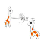 Giraffe - 925 Sterling Silver Kids Ear Studs SD43868