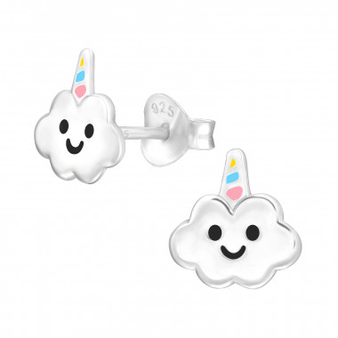 Cloud - 925 Sterling Silver Kids Ear Studs SD43870