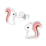 Squirrel - 925 Sterling Silver Kids Ear Studs SD43873