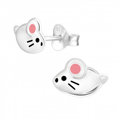 Mouse - 925 Sterling Silver Kids Ear Studs SD43875