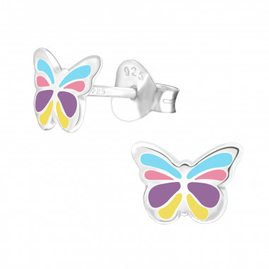 Butterfly - 925 Sterling Silver Kids Ear Studs SD43877