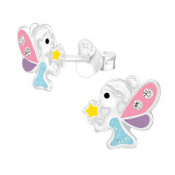 Fairy - 925 Sterling Silver Kids Ear Studs SD43878