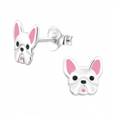 French Bulldog - 925 Sterling Silver Kids Ear Studs SD44049