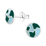 World - 925 Sterling Silver Kids Ear Studs SD44560