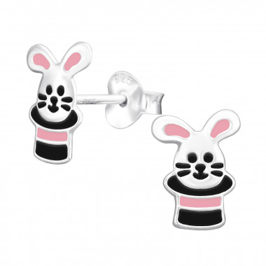 Rabbit - 925 Sterling Silver Kids Ear Studs SD44562