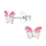 Butterfly - 925 Sterling Silver Kids Ear Studs SD44564