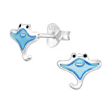Stringray - 925 Sterling Silver Kids Ear Studs SD44569