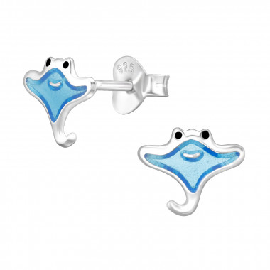 Stringray - 925 Sterling Silver Kids Ear Studs SD44569