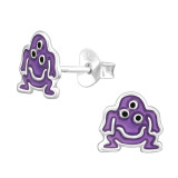 Monster - 925 Sterling Silver Kids Ear Studs SD44573