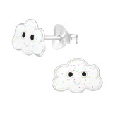 Cloud - 925 Sterling Silver Kids Ear Studs SD44607