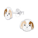 Dog - 925 Sterling Silver Kids Ear Studs SD44625