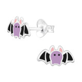 Bat - 925 Sterling Silver Kids Ear Studs SD44627