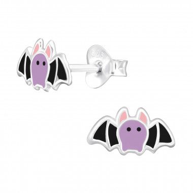 Bat - 925 Sterling Silver Kids Ear Studs SD44627