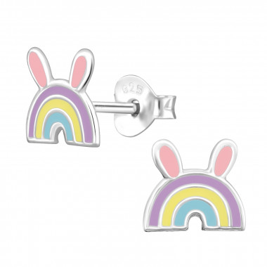 Rainbow - 925 Sterling Silver Kids Ear Studs SD44629