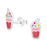 Milkshake - 925 Sterling Silver Kids Ear Studs SD44632