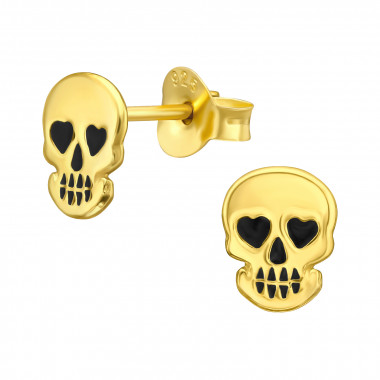 Ghost - 925 Sterling Silver Kids Ear Studs SD44654