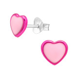 Heart - 925 Sterling Silver Kids Ear Studs SD44713