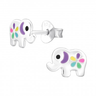 Elephant - 925 Sterling Silver Kids Ear Studs SD44717