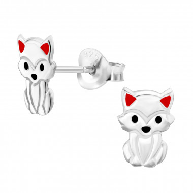 Cat - 925 Sterling Silver Kids Ear Studs SD44902