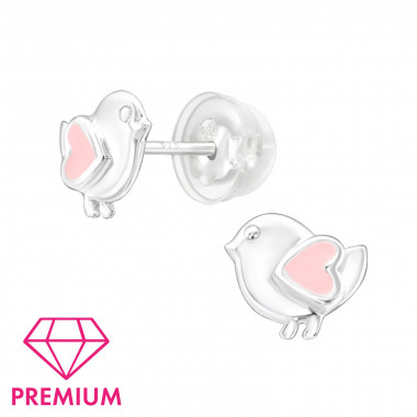 Chick - 925 Sterling Silver Kids Ear Studs SD45001
