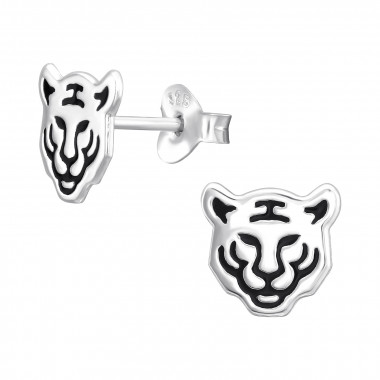 Tiger - 925 Sterling Silver Kids Ear Studs SD45354