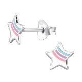 Star - 925 Sterling Silver Kids Ear Studs SD45362