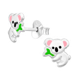 Koala - 925 Sterling Silver Kids Ear Studs SD45364