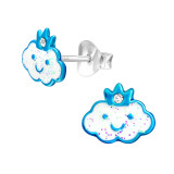 Cloud - 925 Sterling Silver Kids Ear Studs SD45385
