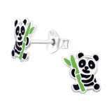 Panda - 925 Sterling Silver Kids Ear Studs SD45386