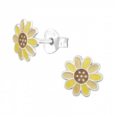 Flower - 925 Sterling Silver Kids Ear Studs SD45388