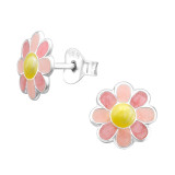 Flower - 925 Sterling Silver Kids Ear Studs SD45390