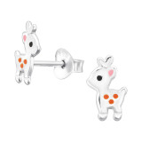 Reindeer - 925 Sterling Silver Kids Ear Studs SD45564