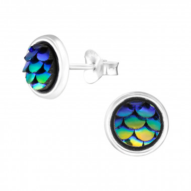 Round - 925 Sterling Silver Kids Ear Studs SD45971